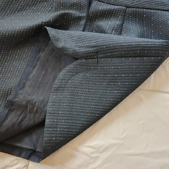 Madewell Nightfall metallic black mini skirt - Picture 8 of 13